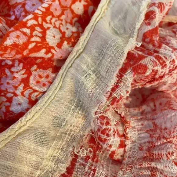 Free People Lucky Coin Festive Orange Small Tank Top - Picture 11 of 12